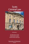 Cubie / Cottam / McIntyre |  Scots Criminal Law | Buch |  Sack Fachmedien