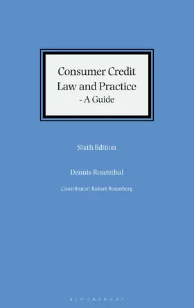 Rosenthal |  Consumer Credit Law and Practice - A Guide | Buch |  Sack Fachmedien