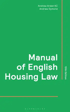 KC / Dymond |  Manual of English Housing Law | Buch |  Sack Fachmedien