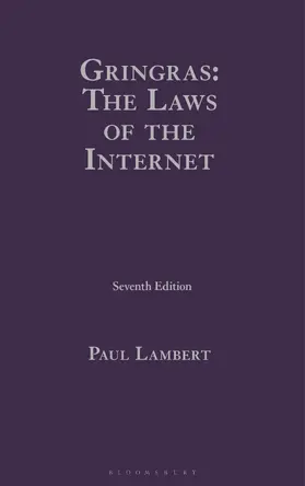 Lambert |  Gringras: The Laws of the Internet | Buch |  Sack Fachmedien