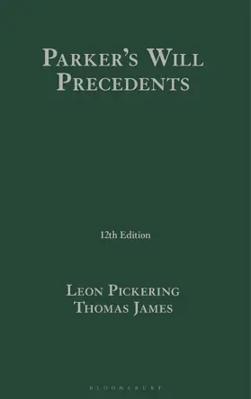 Pickering / James |  Parker's Will Precedents | Buch |  Sack Fachmedien