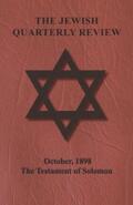 Anon. |  The Jewish Quarterly Review - October, 1898 - The Testament of Solomon | eBook | Sack Fachmedien