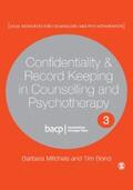 Mitchels / Bond |  Confidentiality & Record Keeping in Counselling & Psychotherapy | eBook | Sack Fachmedien