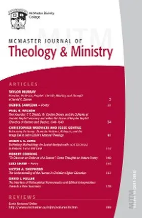 Fuller |  McMaster Journal of Theology and Ministry: Volume 19, 2017-2018 | eBook | Sack Fachmedien