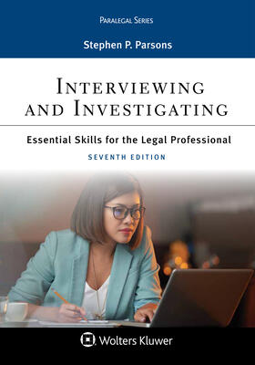 Parsons |  Interviewing and Investigating: Essentials Skills for the Legal Professional | Buch |  Sack Fachmedien