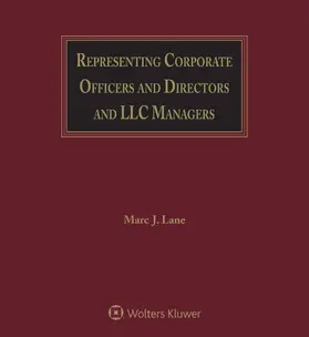 Lane |  Representing Corporate Officers and Directors and LLC Managers | Loseblattwerk |  Sack Fachmedien
