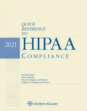 Sande / Vigliotta |  Quick Reference to HIPAA Compliance | Buch |  Sack Fachmedien