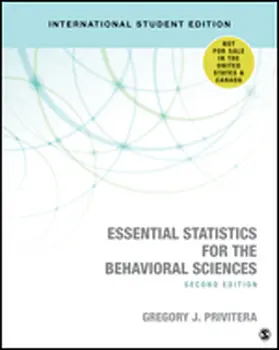 Privitera |  Essential Statistics for the Behavioral Sciences - International Student Edition | Buch |  Sack Fachmedien