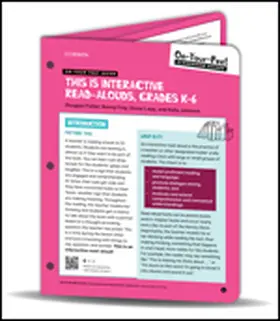 Fisher / Frey / Lapp |  On-Your-Feet Guide: This Is Interactive Read-Alouds, Grades K-6 | Loseblattwerk |  Sack Fachmedien