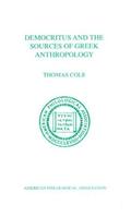 Cole |  Democritus and the Sources of Greek Anthropology | Buch |  Sack Fachmedien