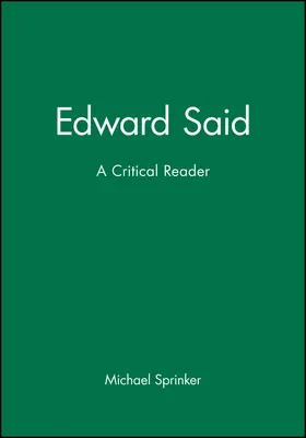 Sprinker |  Edward Said | Buch |  Sack Fachmedien