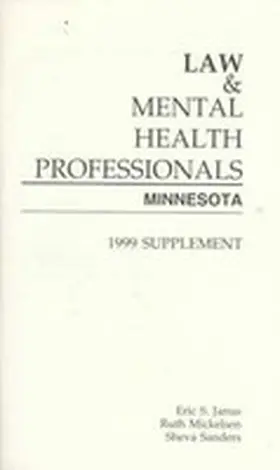 Janus / Sanders / Mickelsen |  Law & Mental Health Professionals: Minnesota | Buch |  Sack Fachmedien