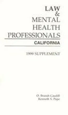 Caudill / Pope |  Law and Mental Health Professionals: California | Buch |  Sack Fachmedien