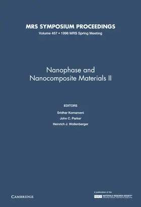 Komarneni / Parker / Wollenberger |  Nanophase and Nanocomposite Materials II | Buch |  Sack Fachmedien