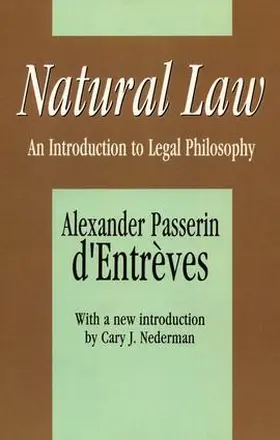 d'Entreves | Natural Law | Buch | 978-1-56000-673-2 | www.sack.de
