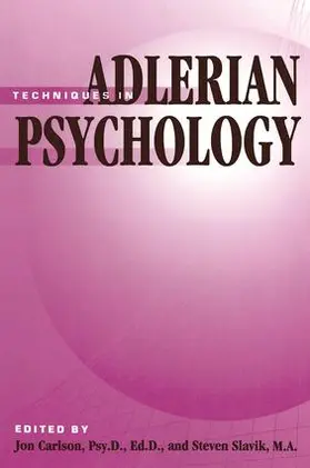 Carlson / Slavik |  Techniques In Adlerian Psychology | Buch |  Sack Fachmedien