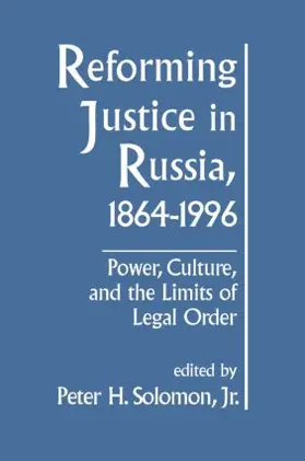 Solomon |  Reforming Justice in Russia, 1864-1994 | Buch |  Sack Fachmedien