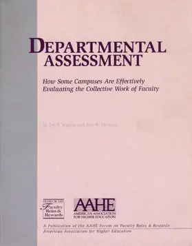 Wergin / Swingen |  Departmental Assessment | Buch |  Sack Fachmedien
