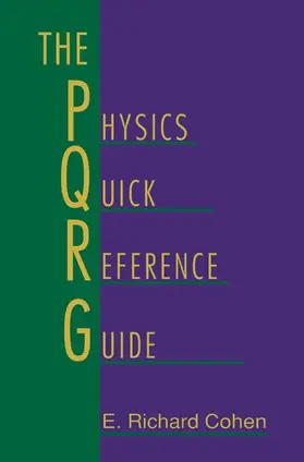 Cohen |  The Physics Quick Reference Guide | Buch |  Sack Fachmedien