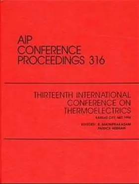 Mathiprakasam / Heenan |  Thirteenth International Conference on Thermoelectrics | Buch |  Sack Fachmedien