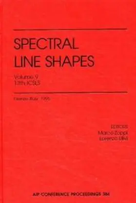 Zoppi |  Spectral Line Shapes | Buch |  Sack Fachmedien