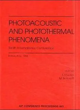 Scudieri / Bertolotti |  Photoacoustic and Photothermal Phenomena: 10th International Conference | Buch |  Sack Fachmedien