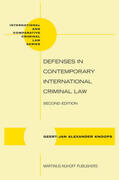 Knoops |  Defenses in Contemporary International Criminal Law: Second Edition | Buch |  Sack Fachmedien