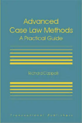 Cappalli |  Advanced Case Law Methods: A Practical Course | Buch |  Sack Fachmedien