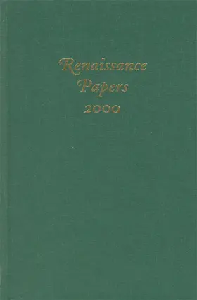 Howard-Hill / Rollinson |  Renaissance Papers 2000 (2000) | Buch |  Sack Fachmedien