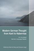 de Berg / Large |  Modern German Thought from Kant to Habermas | Buch |  Sack Fachmedien