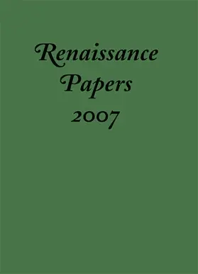 Cobb / Hester |  Renaissance Papers | Buch |  Sack Fachmedien