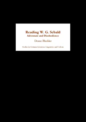 Blackler | Reading W. G. Sebald | E-Book | sack.de