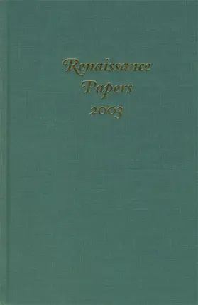 Cobb / Hester |  Renaissance Papers 2003 | eBook | Sack Fachmedien