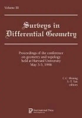  Lectures on Geometry and Topology held at Harvard University, May 3-5, 1996, Volume 3 | Buch |  Sack Fachmedien