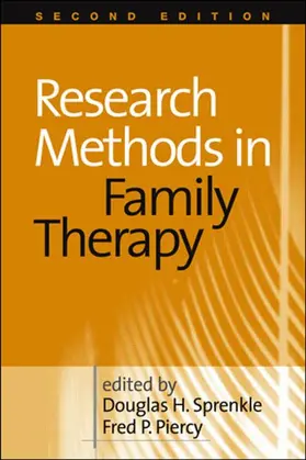 Sprenkle / Piercy |  Research Methods in Family Therapy | Buch |  Sack Fachmedien