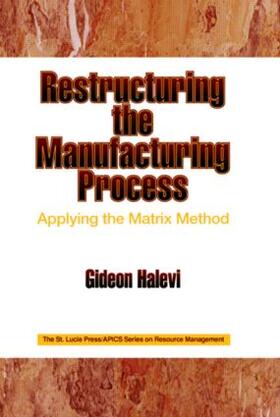 Halevi | Restructuring the Manufacturing Process Applying the Matrix Method | Buch | 978-1-57444-121-5 | sack.de