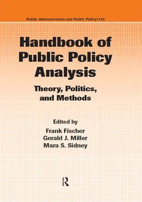 Fischer / Miller |  Handbook of Public Policy Analysis | Buch |  Sack Fachmedien