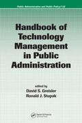 Greisler / Stupak |  Handbook of Technology Management in Public Administration | Buch |  Sack Fachmedien