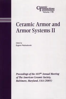 Medvedovski | Ceramic Armor and Armor Systems II | Buch | 978-1-57498-248-0 | sack.de