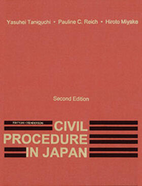 Taniguchi / Reich / Miyake | Civil Procedure In Japan | Loseblattwerk | sack.de