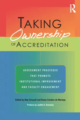 Driscoll / Cordero De Noriega |  Taking Ownership of Accreditation | Buch |  Sack Fachmedien