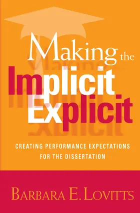 Lovitts |  Making the Implicit Explicit | Buch |  Sack Fachmedien