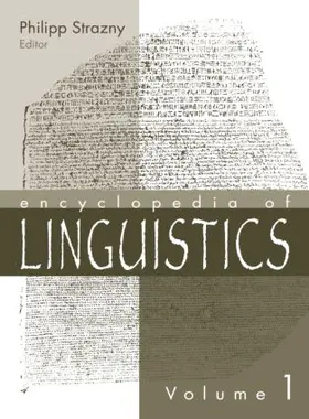 Strazny |  Encyclopedia of Linguistics | Buch |  Sack Fachmedien