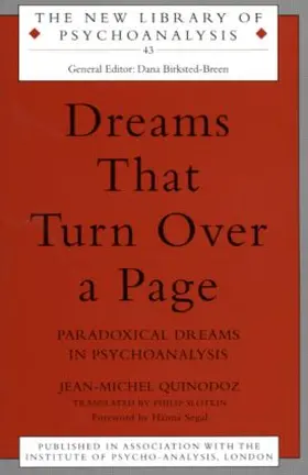 Quinodoz |  Dreams That Turn Over a Page | Buch |  Sack Fachmedien