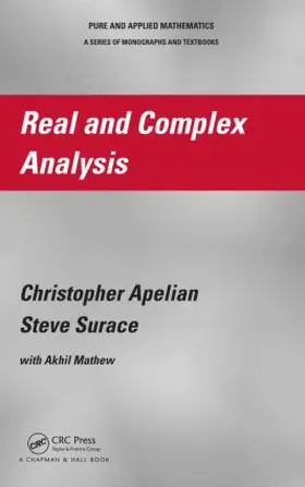 Apelian / Surace |  Real and Complex Analysis | Buch |  Sack Fachmedien