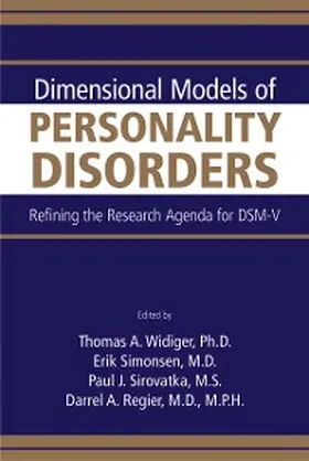 Widiger / Sirovatka / Regier |  Dimensional Models of Personality Disorders | eBook | Sack Fachmedien