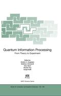 Angelakis / Christandl / Ekert |  Quantum Information Processing | Buch |  Sack Fachmedien