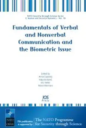 Bratanic / Keller / Marinaro |  Fundamentals of Verbal and Nonverbal Communication and the Biometric Issue | Buch |  Sack Fachmedien