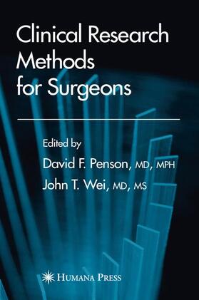 Penson | Clinical Research Methods for Surgeons | Buch | sack.de