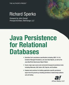 Sperko | Java Persistence for Relational Databases | Buch | 978-1-59059-071-3 | sack.de